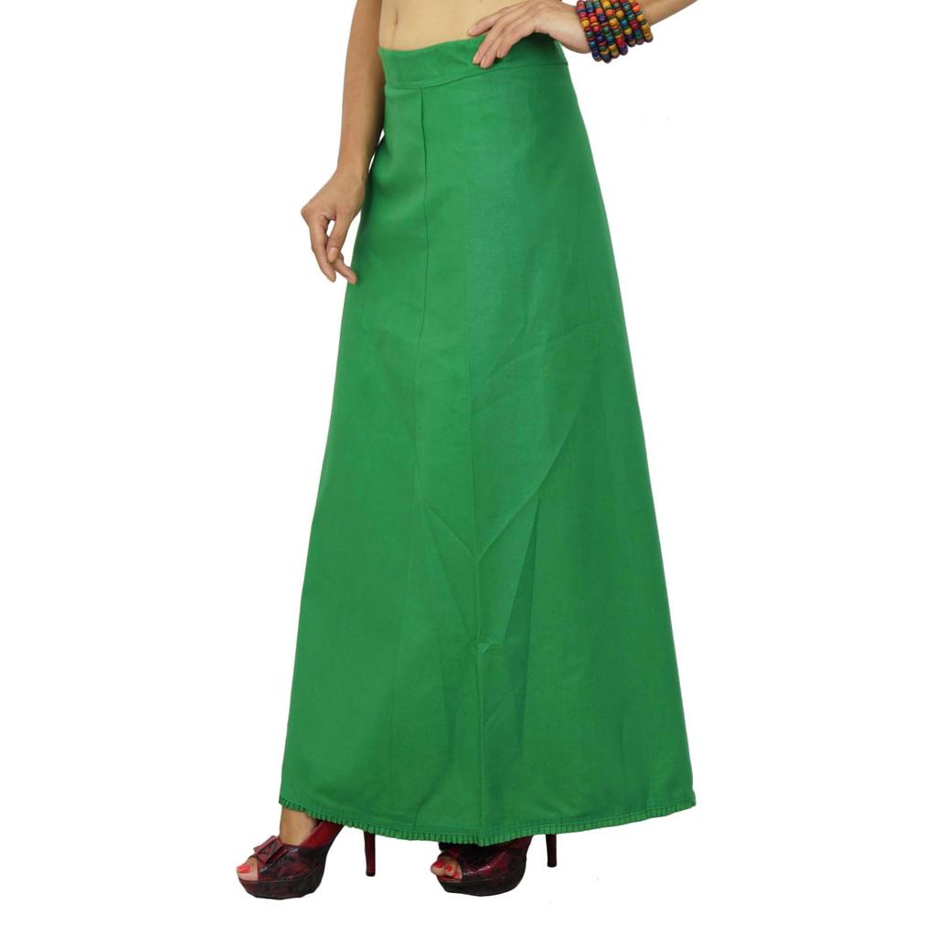 Bollywood Solid Cotton Petticoat Underskirt Indian Lining For Sari