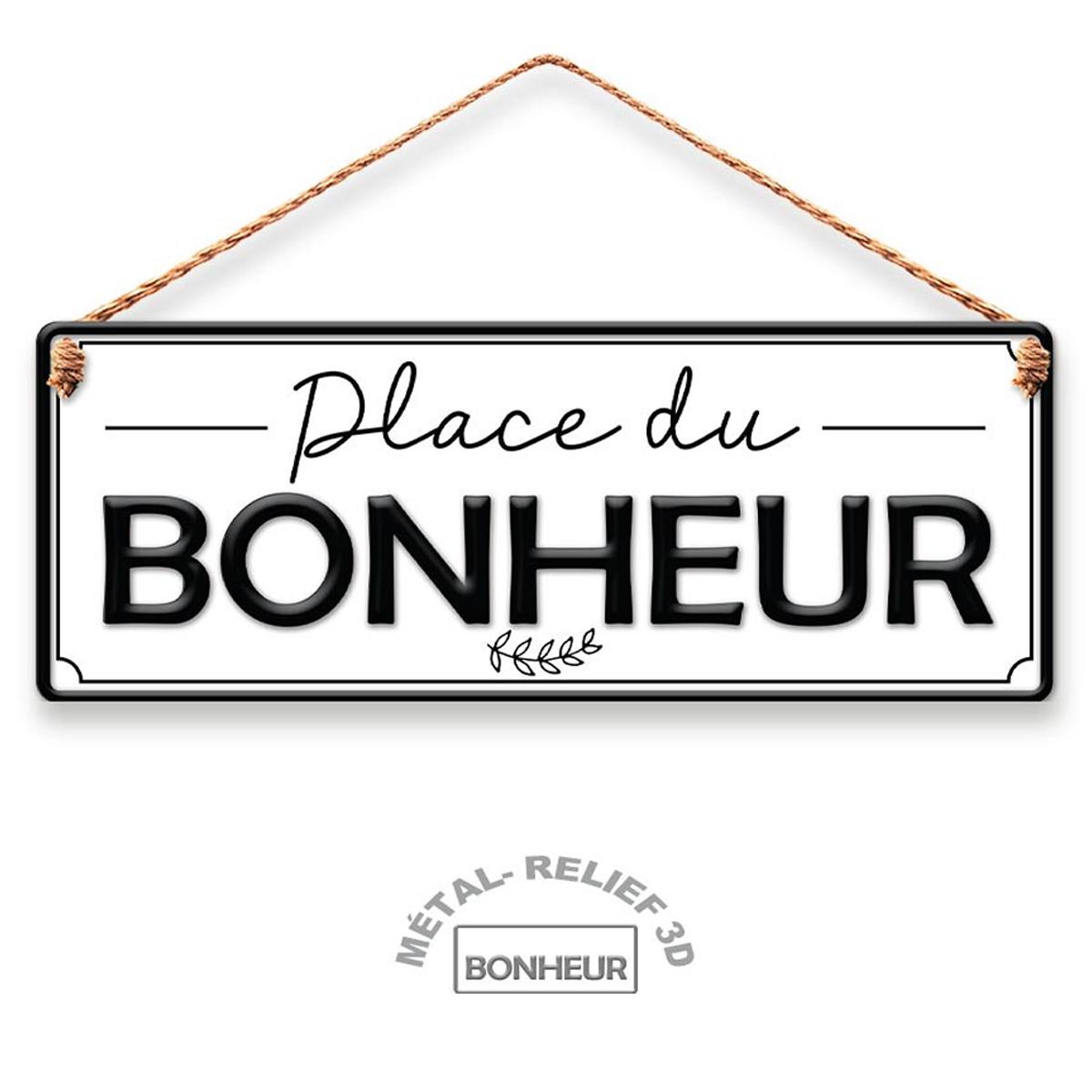 

Les Trésors De Lily [R5064] - Металлическая пластина Place du Bonheur белая - 40x15 см