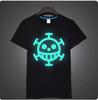Anime One Piece Trafalgar Law Pirate Symbol Luminous Anime Adult T-Shirt