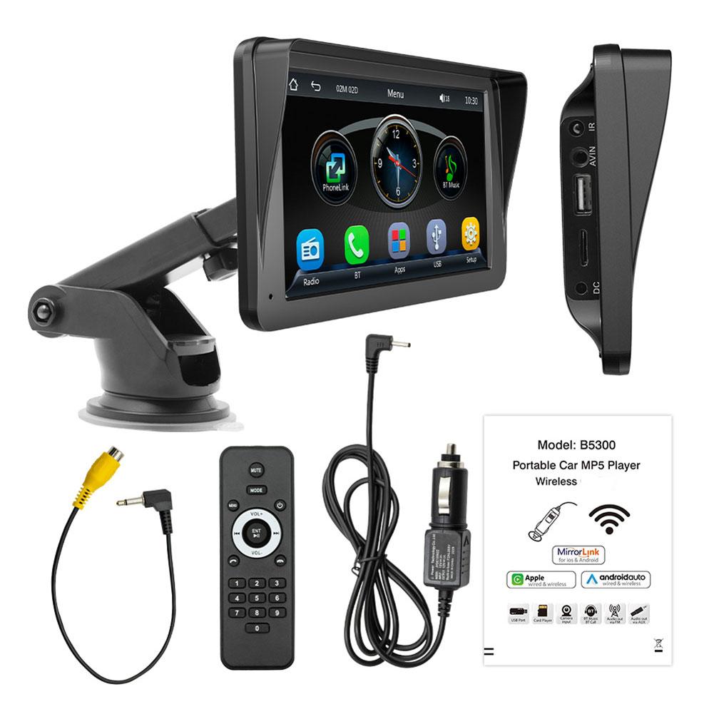 7 Inch Auto Radio Car Multimedia Player HD 1024P Wireless Carplay Android Auto Car Stereo Touch Screen Bluetooth Car Stereo