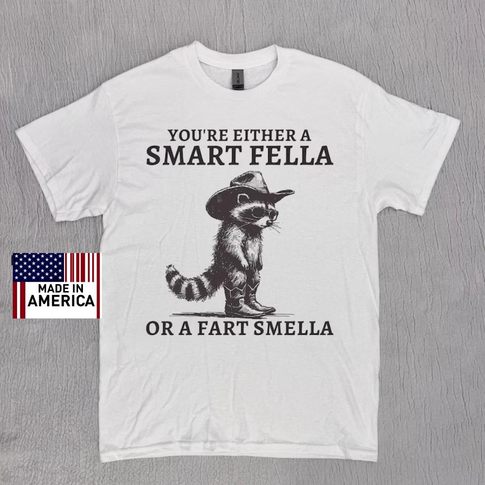 Retro Smart Fella Raccoon 90s Shirt Funny Raccoon Vintage Tshirt Vintage 90s Unisex T-Shirt XXXXL