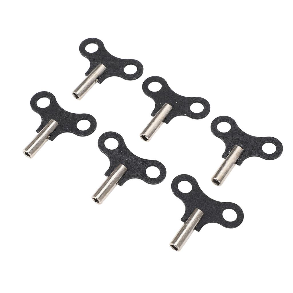 6 KS Klíčků na natahování Závěsné stolní hodiny Klíček na natahování Ocelové náhradní díly pro starožitné a vintage hodiny