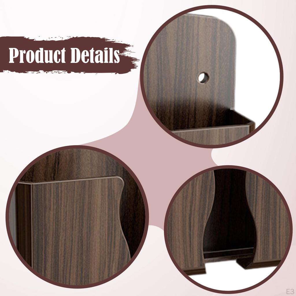 Wall Holder Organizer Container Adhesion Mounting Mounted Storage Box Walls Pocket for School