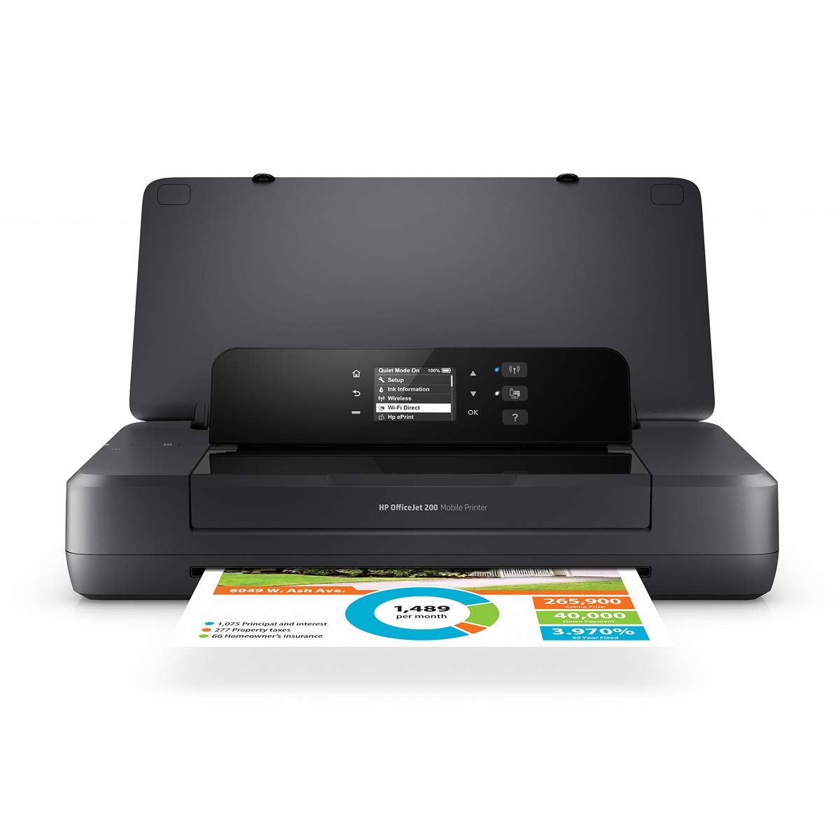 

HP Mobile Printer Compact Inkjet HP OfficeJet 200 Mobile (Model Number CZ993A0-AAAA)
