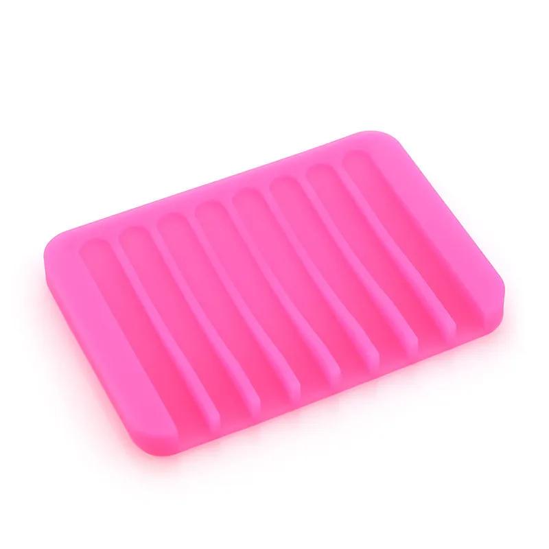 Soap Dishes Silicone Soap Saver Multi Colors Self Draining Soaps Holder for Bathroom Keep Soap Bars Dry Clean & Easy Cleaning Ya854