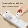 Deli 5-Outlet Power Strip with Independent Switches, 3M