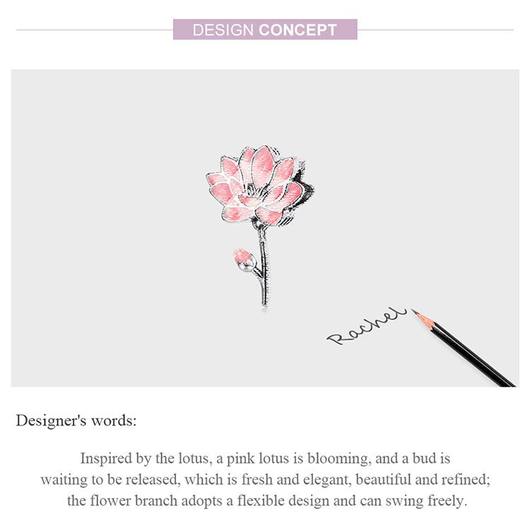 WOSTU Genuíno 925 prata esterlina fresco lótus charme caber cobra pulseira ou pulseira elegante flor contas fazendo jóias