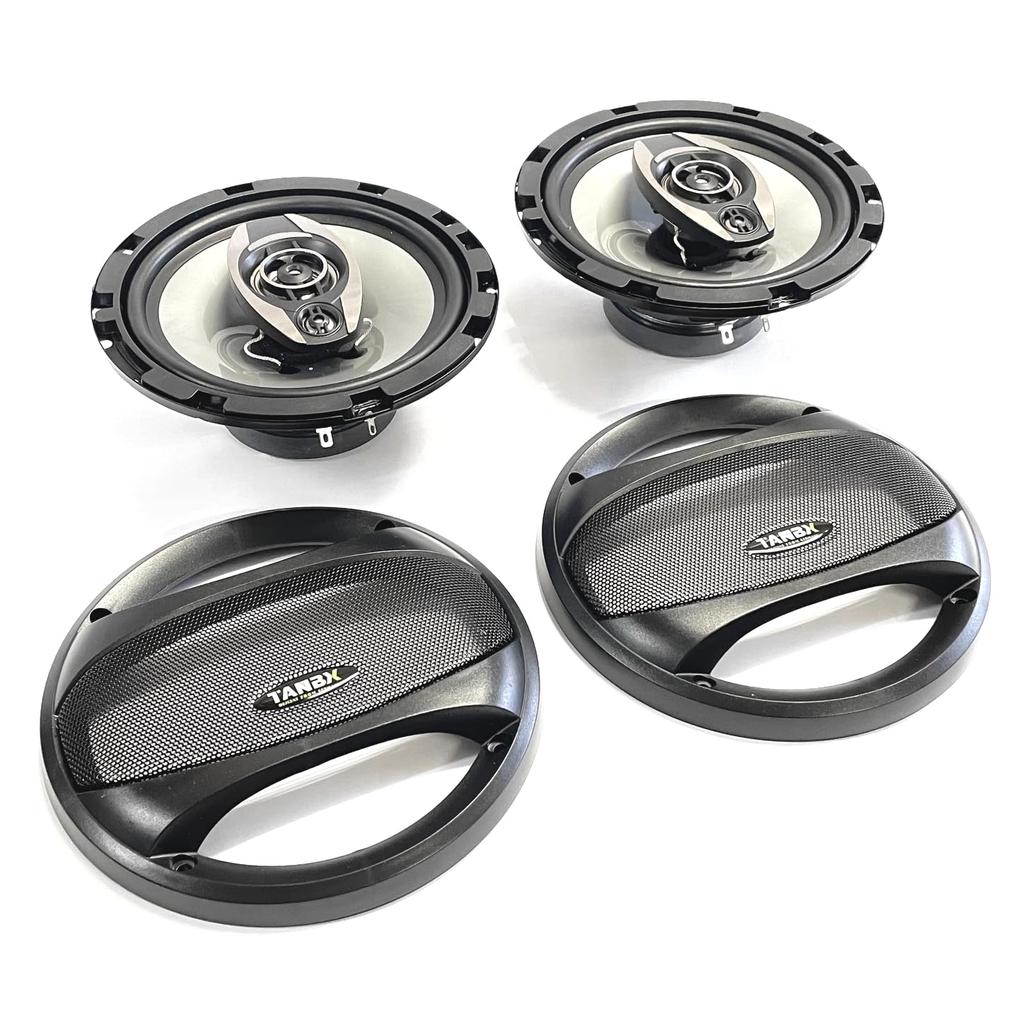 TANBX 600w 17cm 3WAY Coaxial Speaker Set for Car Audio with Speaker Grill TB-1642