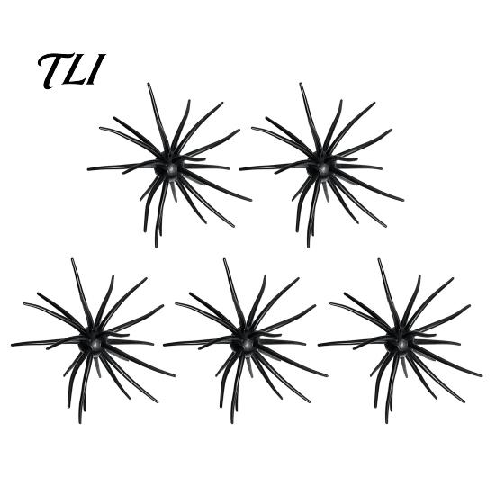 Bionic Fishing Lures 5Pcs Sea Urchin Lure, 4cm/0.5g, 7cm/1.6g, 9cm/2.8g, 11cm/8.7g Floating Bass Tackle Artificial Bait, Fuzzy Soft Lure for