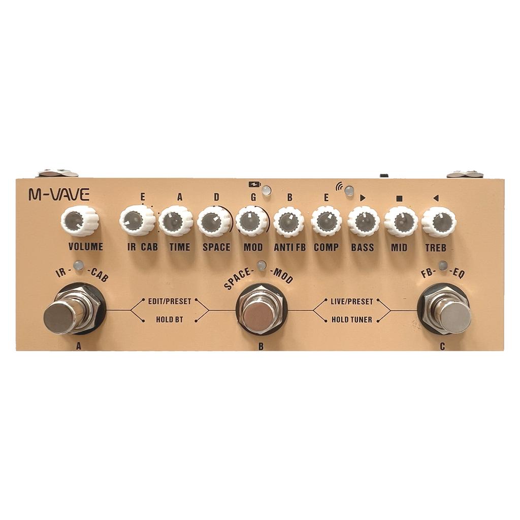 M-VAVE CUBE BABY Portable Multifunctional Electric Guitar Combined Effect Pedal with Wireless Music Playback Phone Recording
