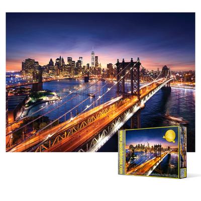 2000-teiliges Puzzle – Wunderschöner Sonnenuntergang in Manhattan, New York, beliebtes koreanisches Puzzle