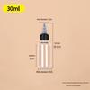 Transparent PET Squeeze Bottle with Pointed Mouth - Available in 30ml, 100ml, and 500ml Sizes