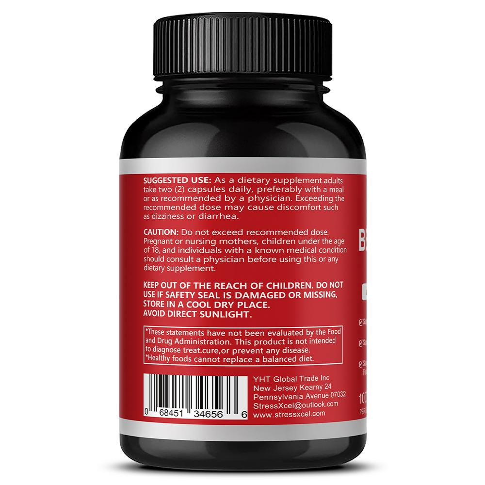 Suplemento de Extracto Orgánico de Berberina, Con Canela de Ceilán Orgánica, 120 Cápsulas Por Botella