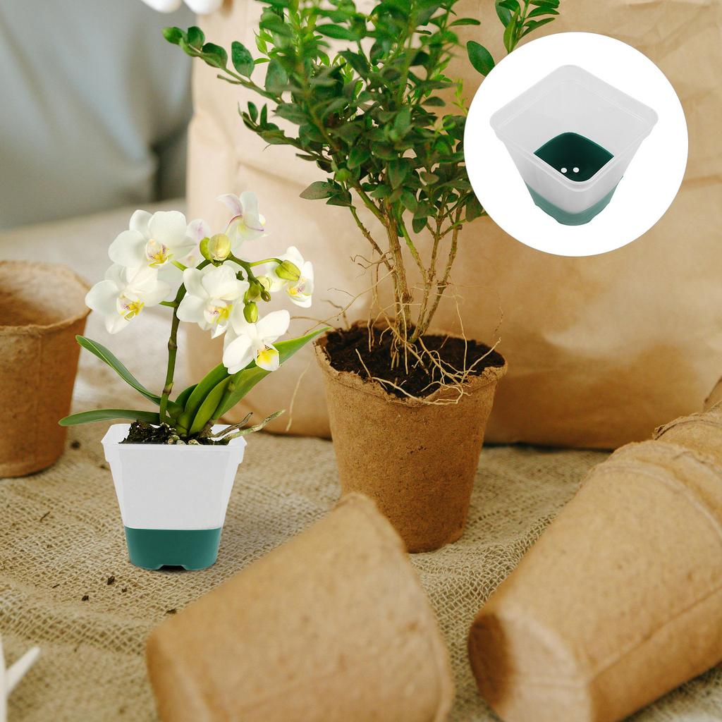 6Sets Nursery Pots for Plants Planter with Humidity Dome Plant Labels with Drainage Holes for Vegetable Propagation Root Cutting