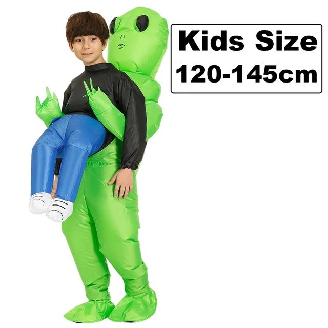 ET Alien inflatable suit Alien Monster Inflatable Costume Scary Green Alien Cosplay Costume For Adult Party Festival Stage
