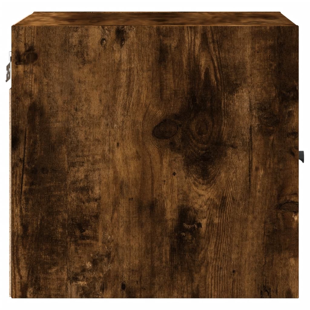 Vidaxl Szafki Nocne, 2 Szt, Szklane Drzwi, Przydymiony Dąb 35X37X35 Cm