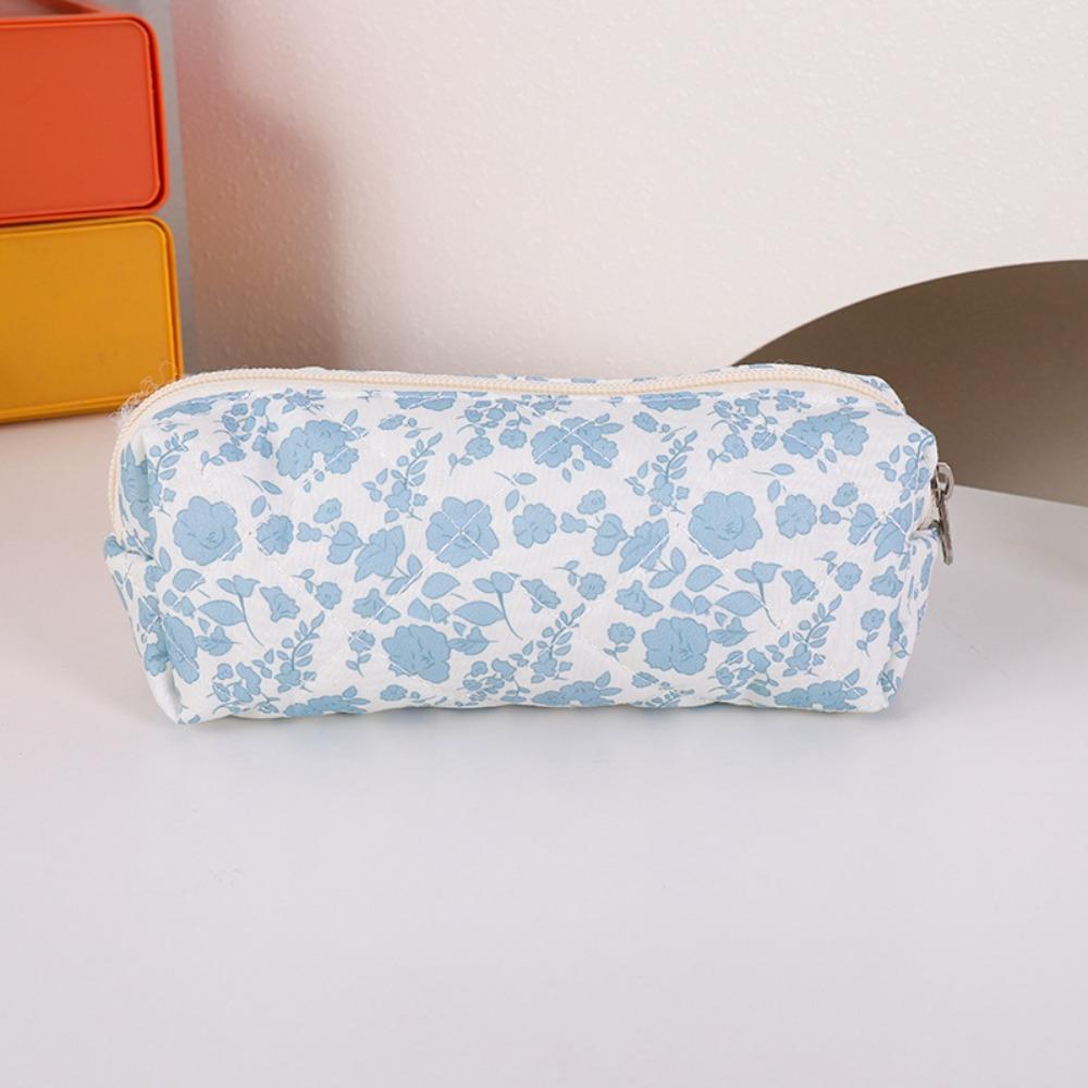 Cotton Pencil Case Portable Stationery Pouch Zipper Design Pen Bag  Back To School Gift