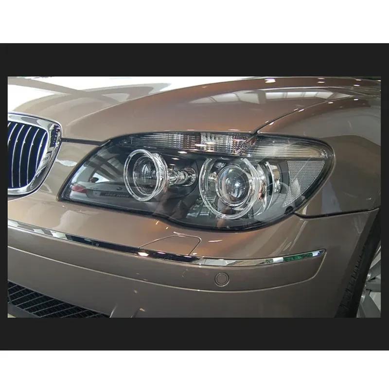 1Pair Car Styling Headlight Clear Cover Front Headlamp Lens Clear Lamp Cover Shell For BMW 7 Series E65 E66 2005-2008