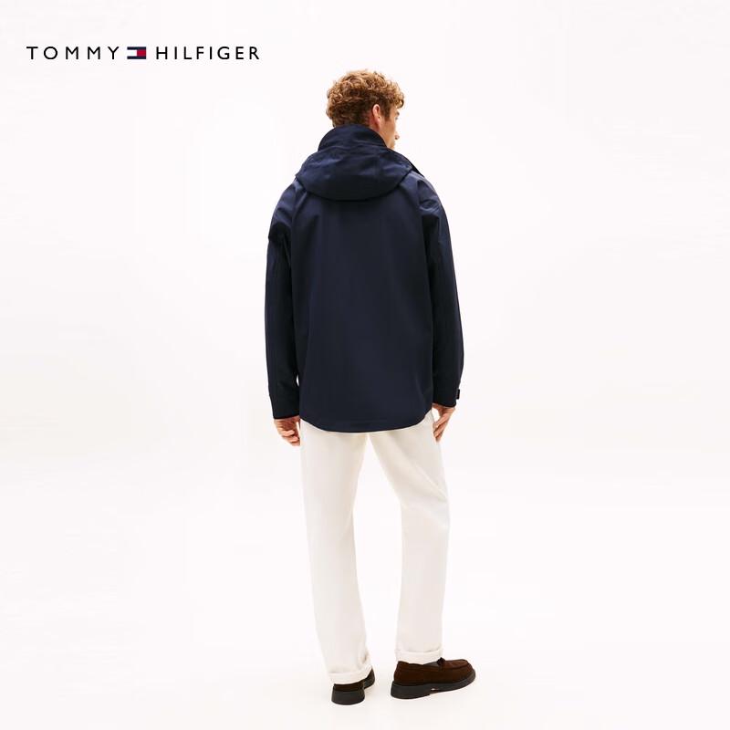 Tommy Hilfiger Men's Lightweight Waterproof Hooded Jacket