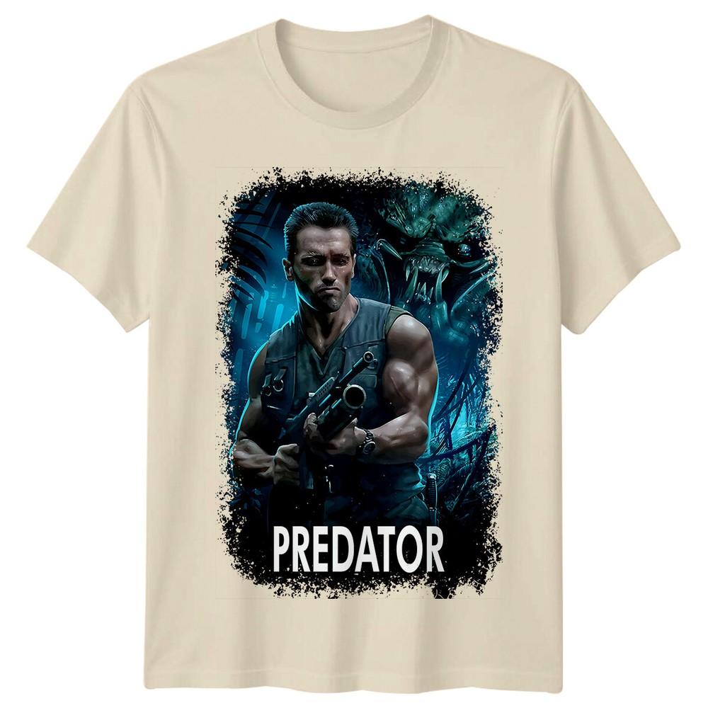 Predator 1987 Movie Poster Inspired Tshirt Retro 80s Tee Unisex