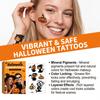 Halloween Tattoo Sticker# Pumpkin 5 High Definition Color Skin-Friendly and Muscle Protecting Color Pure and Full Holiday Atmosphere