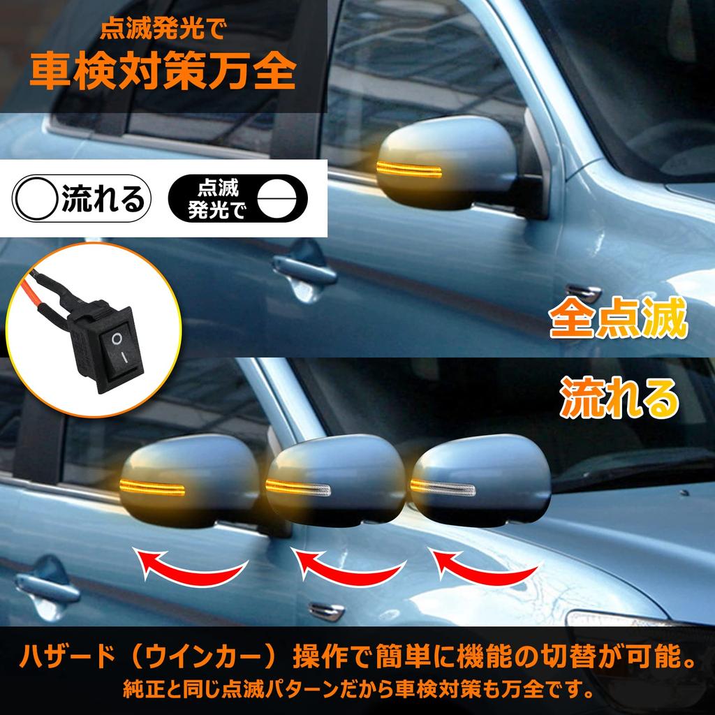 Inspection Mitsubishi Outlander Door Mirror Turn Full Mirror Turn Genuine Set of Japanese Instruction Tools [Vehicle Preparation] Signals, Flowing,