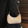 Square Weave Underarm Bag Zipper Clutch Bag Portable Beach Handbag  Outdoor