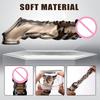 Silicone Penis Sleeve Enlargement with Mini Vibrator Cock Ring Extender Reusable Dildo Penis Enlarger for Adults Sex Toys