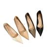 Milk Tea Color Small Size 31 32 33 Soft Leather Pointed High Heel Women's Fine Heel Shoes Black Work Shoes Large Size 41-434