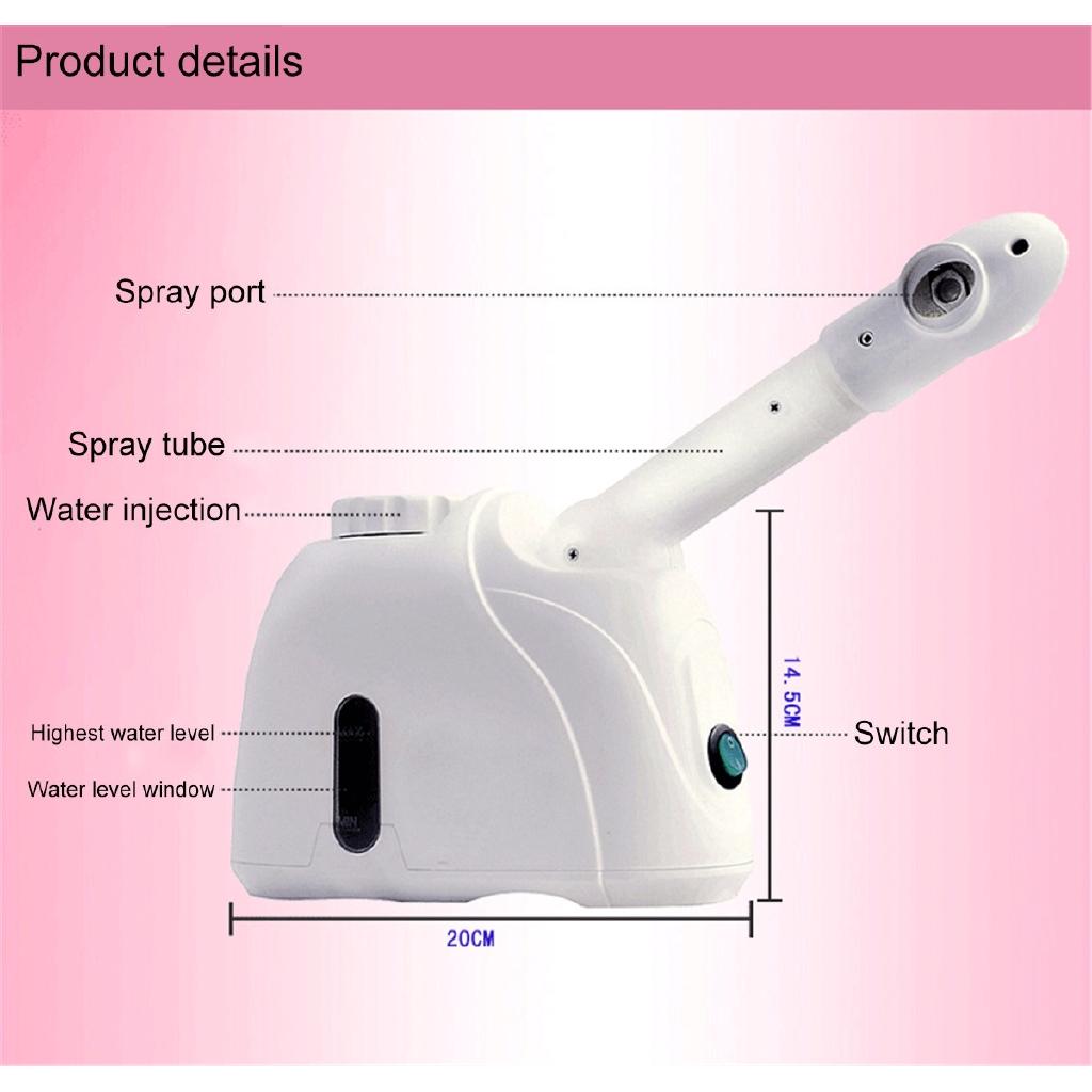 Pulverizator de față Vaporizator Beauty Lady Steam ozon Aparat de abur facial Salon Detoxifiere pielii Albire Hidratare Aparat de îngrijire AC 220V