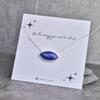 Natural Lapis Lazuli Necklace Blue Lapis Necklace for Women Lapis Statement Necklace Sterling Silver Handmade Necklace Bridesmaid Gifts