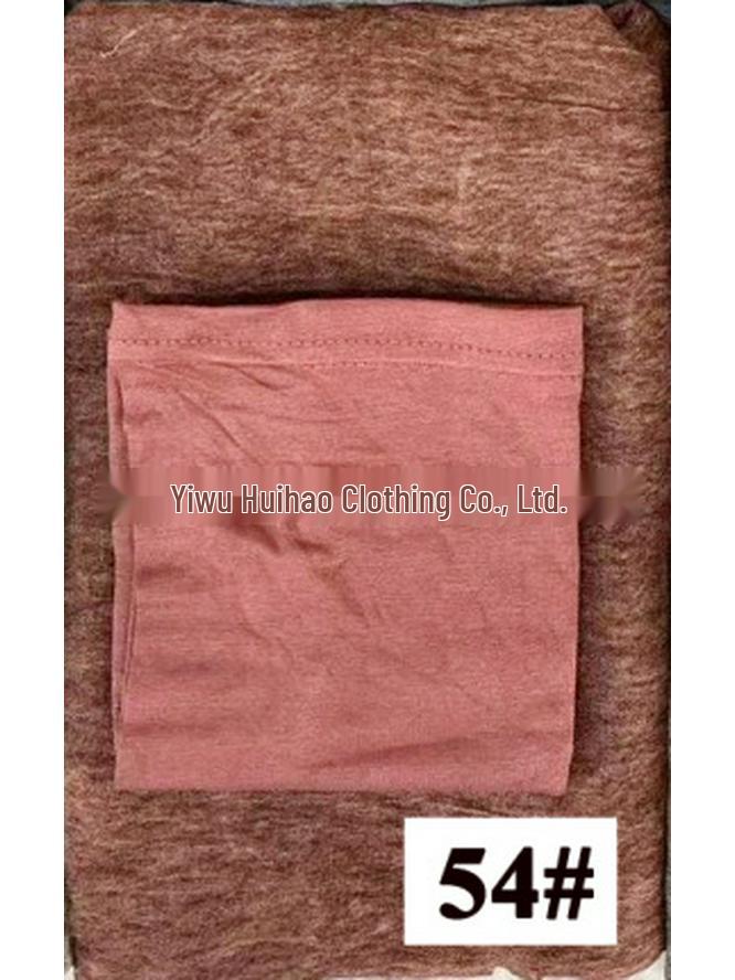 High-Texture Tie-Dye Rayon Headscarf Set: Soft, Wrinkled, Vintage-Style Muslim Shawl