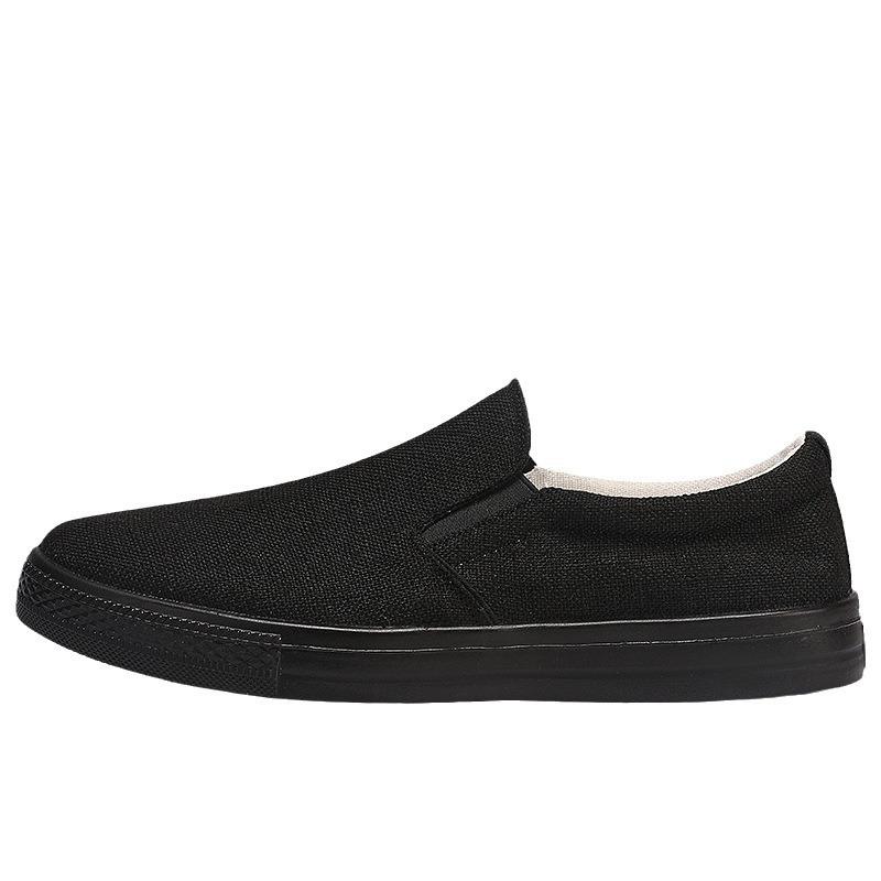 Cloth shoes men's new one-pedal men's shoes soft-soled non-slip shoes casual canvas shoes men