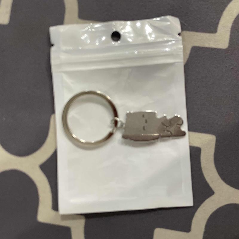 Ett par tecknad katt nyckelring enkel katt nyckelring fest nyckelring kattälskare smycken gåva