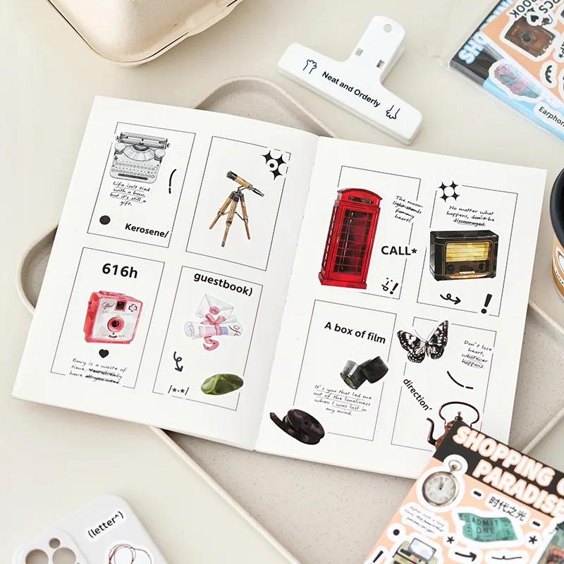 20 Pages Stickers Book DIY Scrapbooking Supplies Collage Junk Journal Cute Materials Decor Sticker Stationery