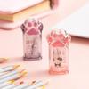 Plastic Pink Cat Pencil Sharpener Creative Kawaii Claw Student Stationery for Children Office Supplies Back To School Items