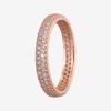 925 Sterling Silver Pan Ring Rose Gold Source Of Inspiration With Crystal Cz Ring For Women Wedding Party Fashion Jewelry