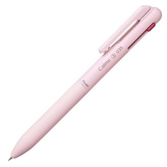 Pentel 3-color ballpoint pen Calme 0.35mm Pink BXAC33P