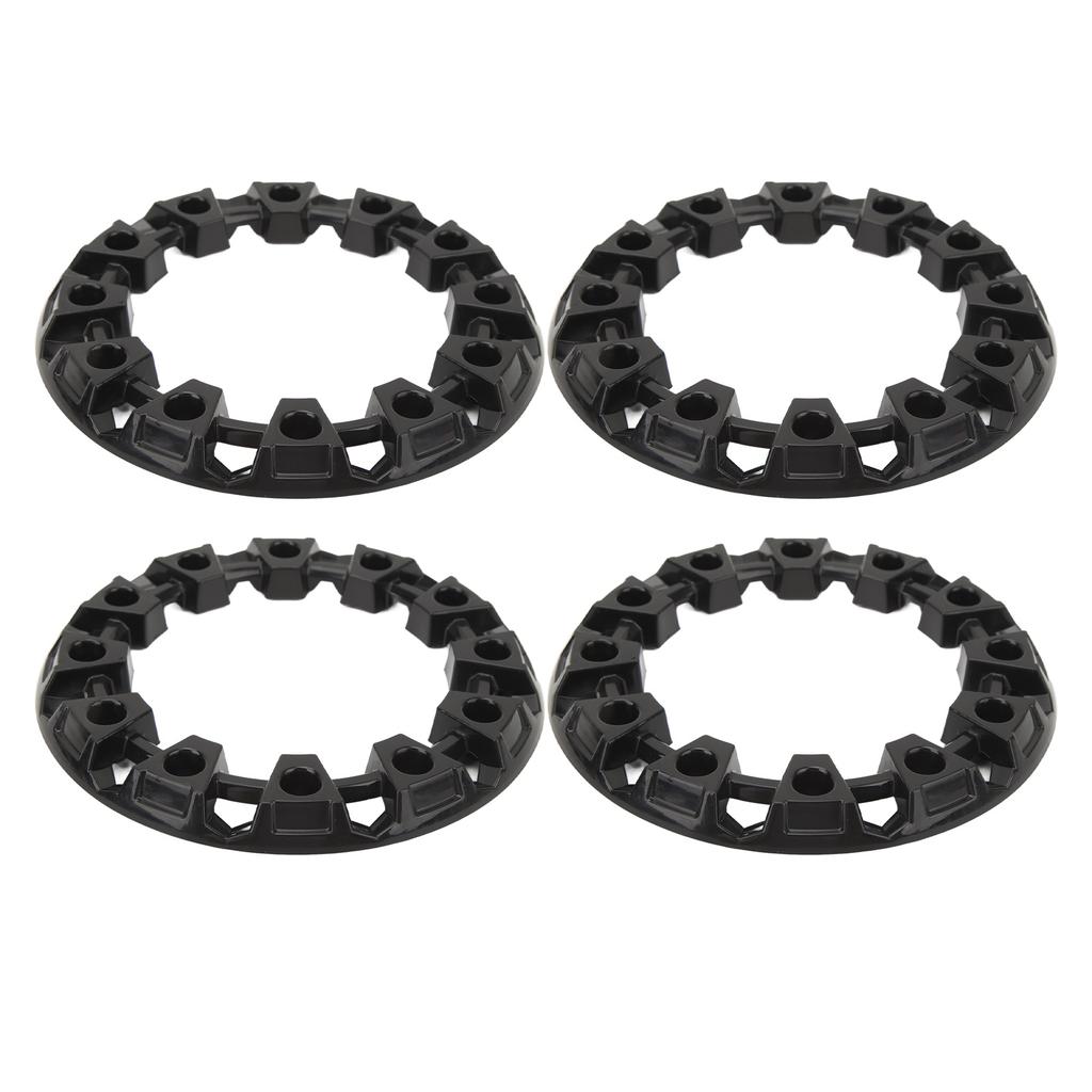 4 Stück Radnaben Zierabdeckung Radkappen Reifenschutz Felgenkappe Universal für ATV Go Kart 6in (OD: