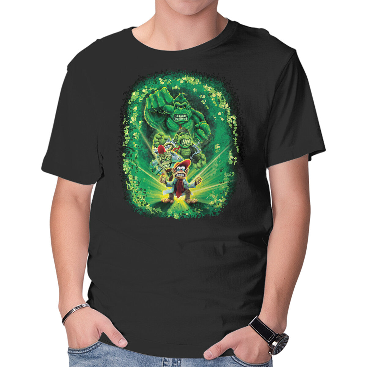Unisex Crew Neck T-Shirt The Incredible Donk Graphic Short Sleeve Casual Tee XXL