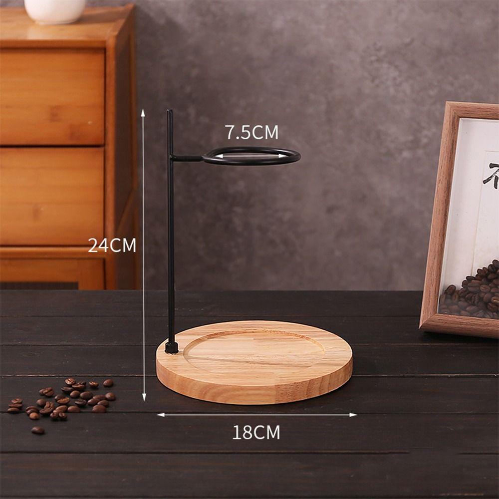 Black Coffee Filter Cup Holder Coffee Supplies Iron Coffee Filter Paper Rack Tool Support Hand Made Coffee Rack Home Office