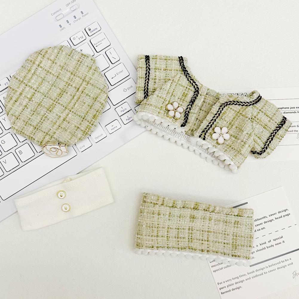 Para 20CM Algodão Boneca Macacão Desenho Animado Boneca de Pelúcia Substituição Roupa Brincando Acessórios Casa Mini Roupas