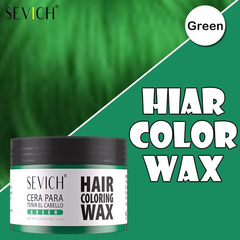 

SEVICH Одноразовая красящая глина для волос для самостоятельного окрашивания Легко смываемый воск для волос Цветной крем для волос Стойкий цвет волос Временная моделирующая паста 13 цветов
