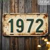 Vintage  License Plate Decor Rusted Finish Retro Charm Perfect for Adding Nostalgic Flair To Bars Garages or Man Caves