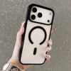 For Magsafe Transparent Phone Case for 17 Air 16 15 14 Plus 13 12 11 Pro Max Shockproof Magnetic Wireless Charging Cover