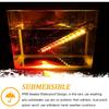 PSEQT 10" LED Trailer Tail Light Bar + Brake Stop +Turn Signal Lights Assembly Identification Red & Amber Sequential Strobe Strip Light Waterproof