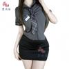 Sexy Lingerie Sexy Cos Student Uniform Seduction OL Secretary Hip Skirt Hot Passion Outfit