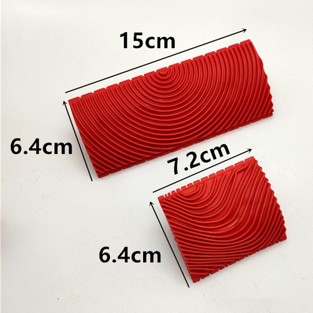 2 Piece Wood Grain Painting Tool Set, Color Looks Like Wood, Wear Resistance, Empaistic Wood Texture Grain Tool for Art Paints