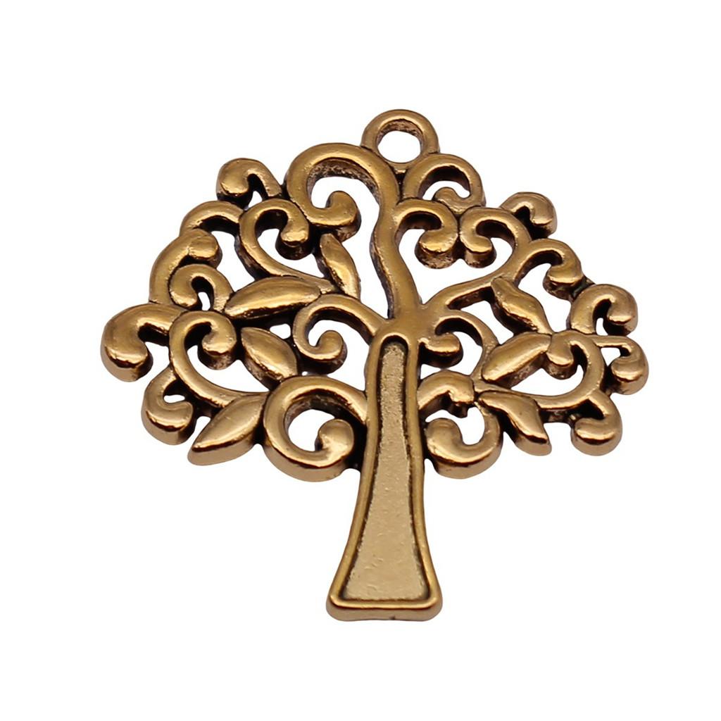 Tree Of Life Charms Antique Round Pendants For Spiritual DIY Jewelry