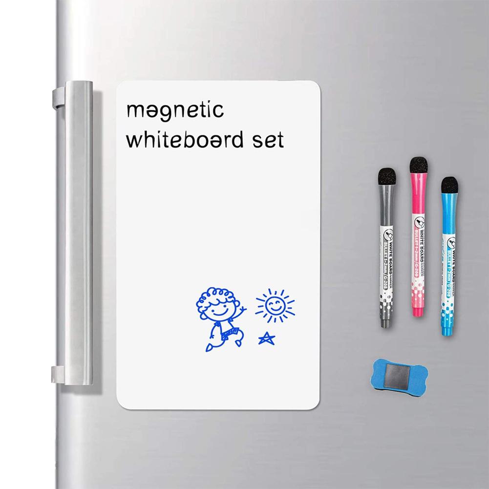 A4/A3 Magnetic Dry Erase Board Fridge Markers WhiteBoard Sheet,Home Kitchen Erasable Flexible Refrigerator Magnet Memo Grocery List